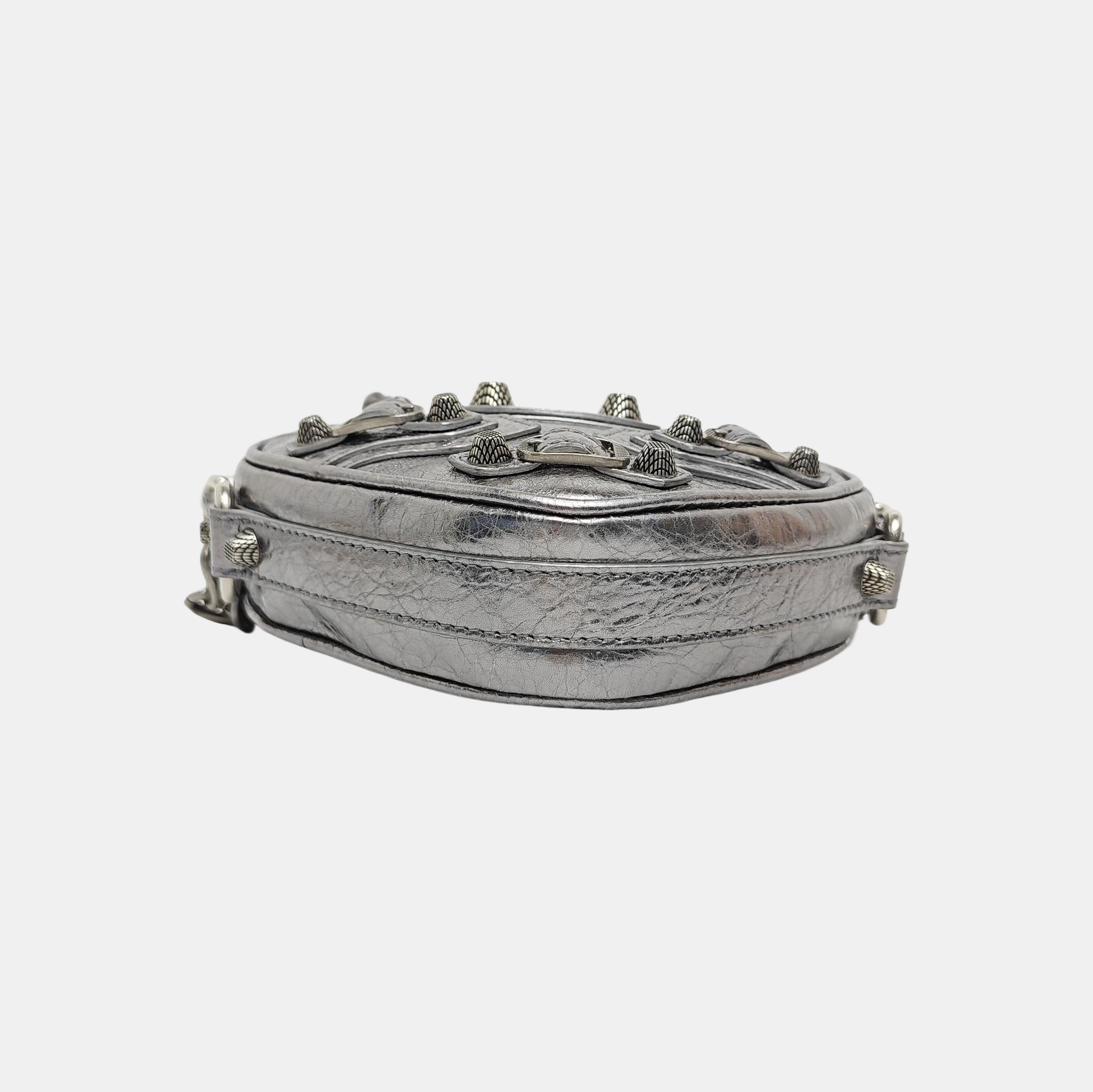 Le Cagole Mini Lambskin Silver