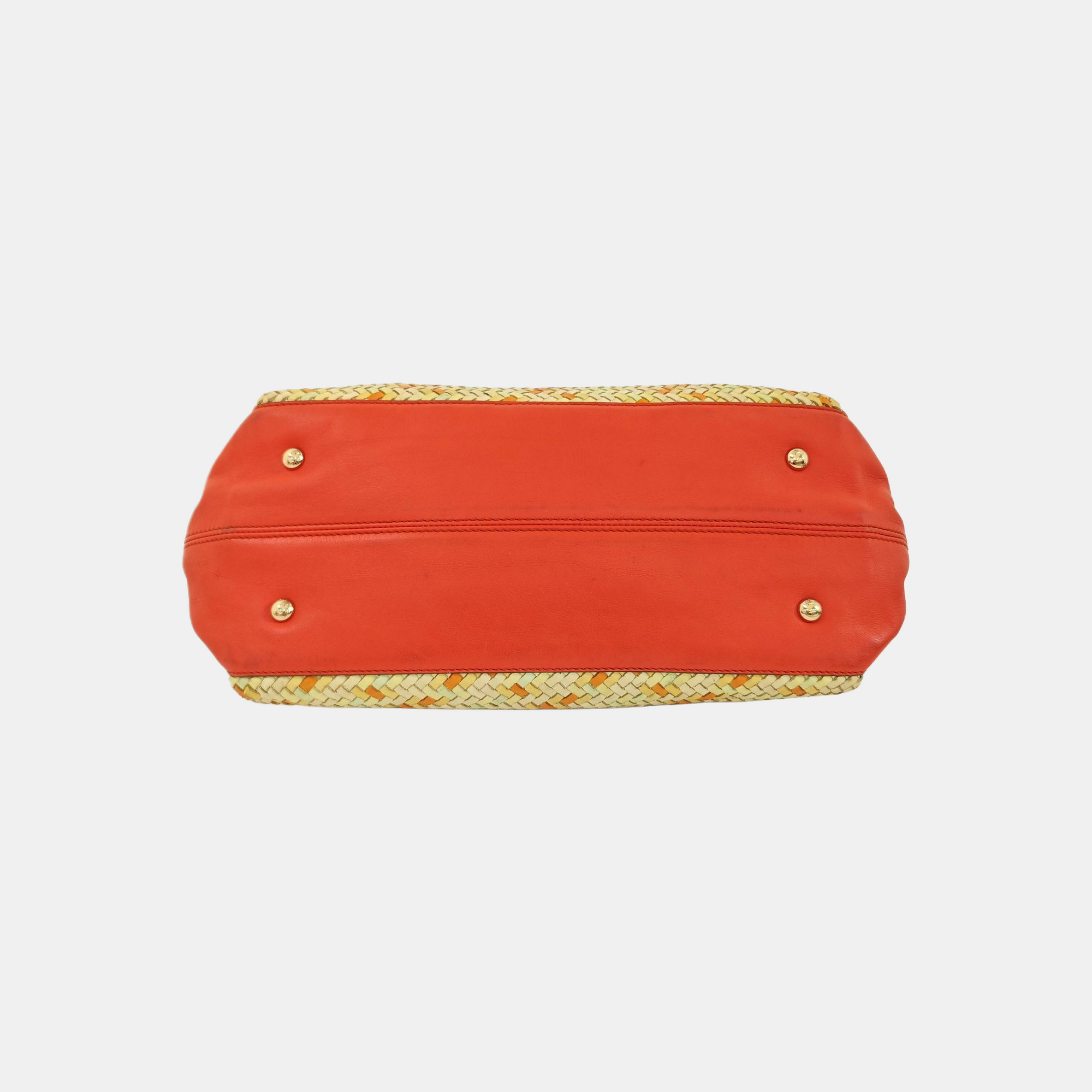 Calfskin Top Handle Bag Multicolor