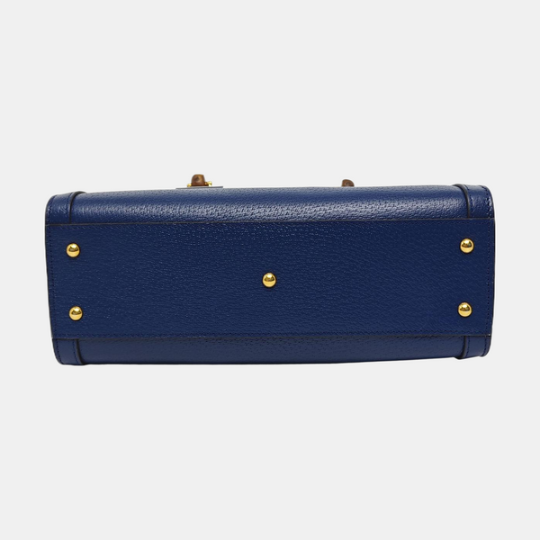 Authenticated pre-owned  Diana Small Calfskin Blue - Tote Bag at Looply