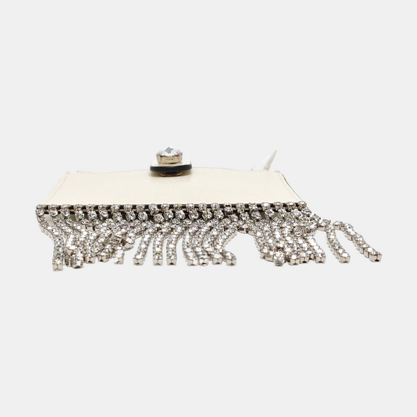 Fringed Calfskin White