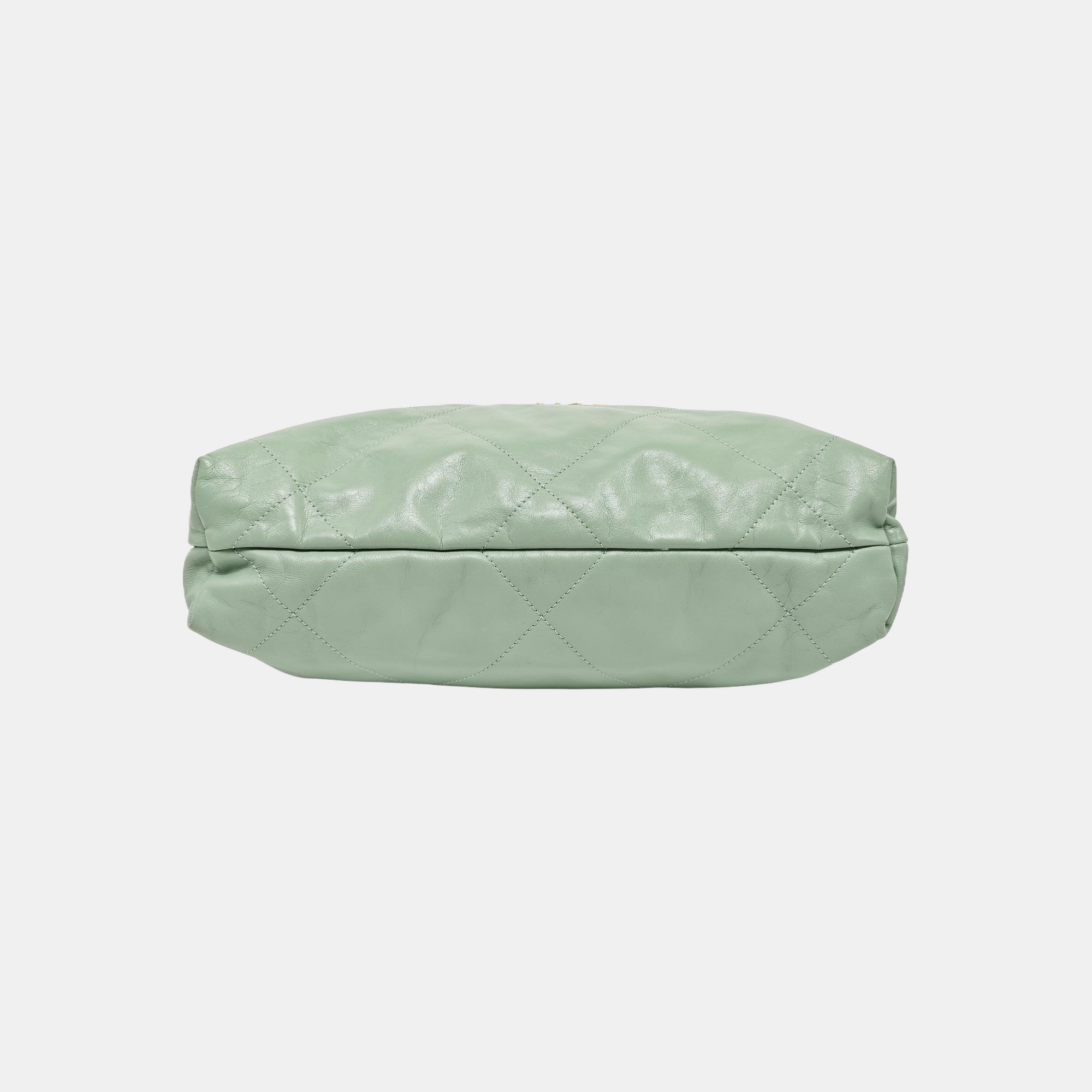 CHANEL 22 Small Quilted Calfskin Green