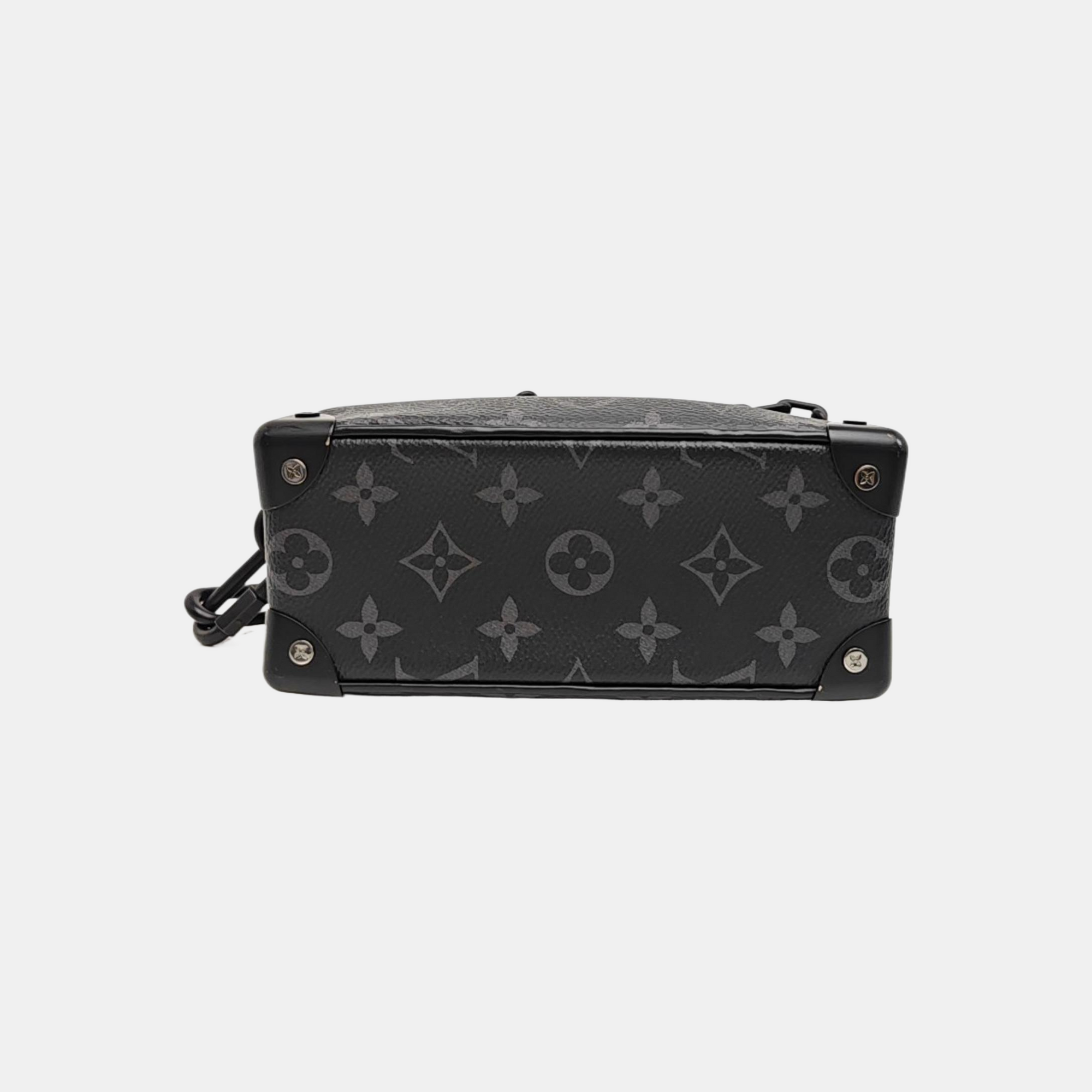 SOFT TRUNK Mini Monogram Coated Canvas Black
