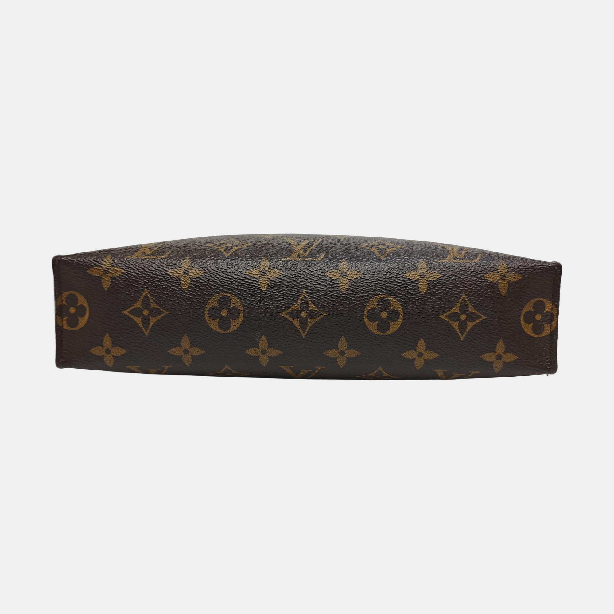 TOILET POCKET 26 Monogram Coated Canvas Brown