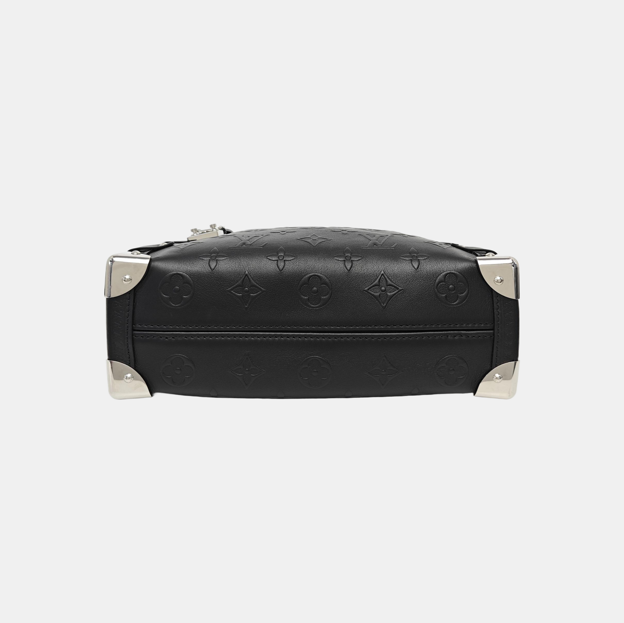 SIDE TRUNK MM Monogram Calfskin Black
