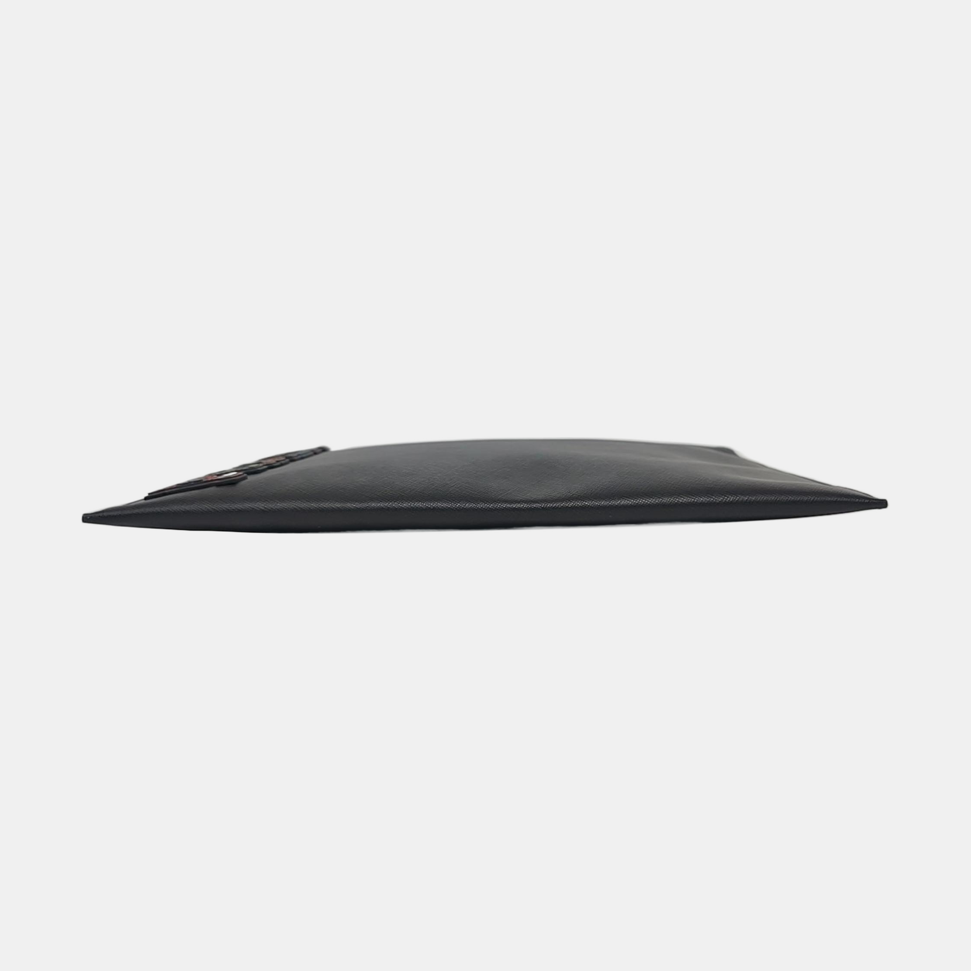 Calfskin Clutch Black