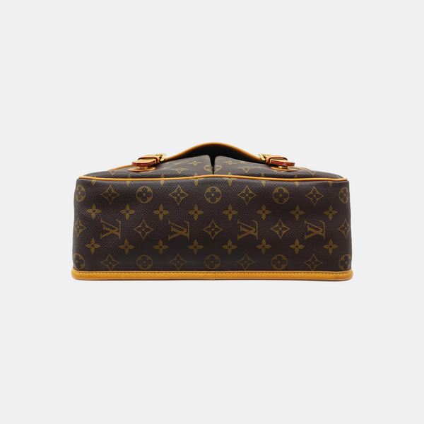 SATCHEL Monogram Coated Canvas Brown