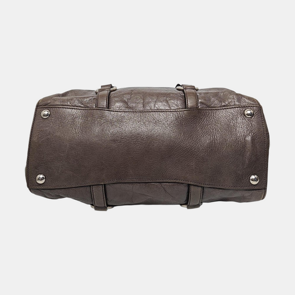 Shoulder Strap Calfskin Gray