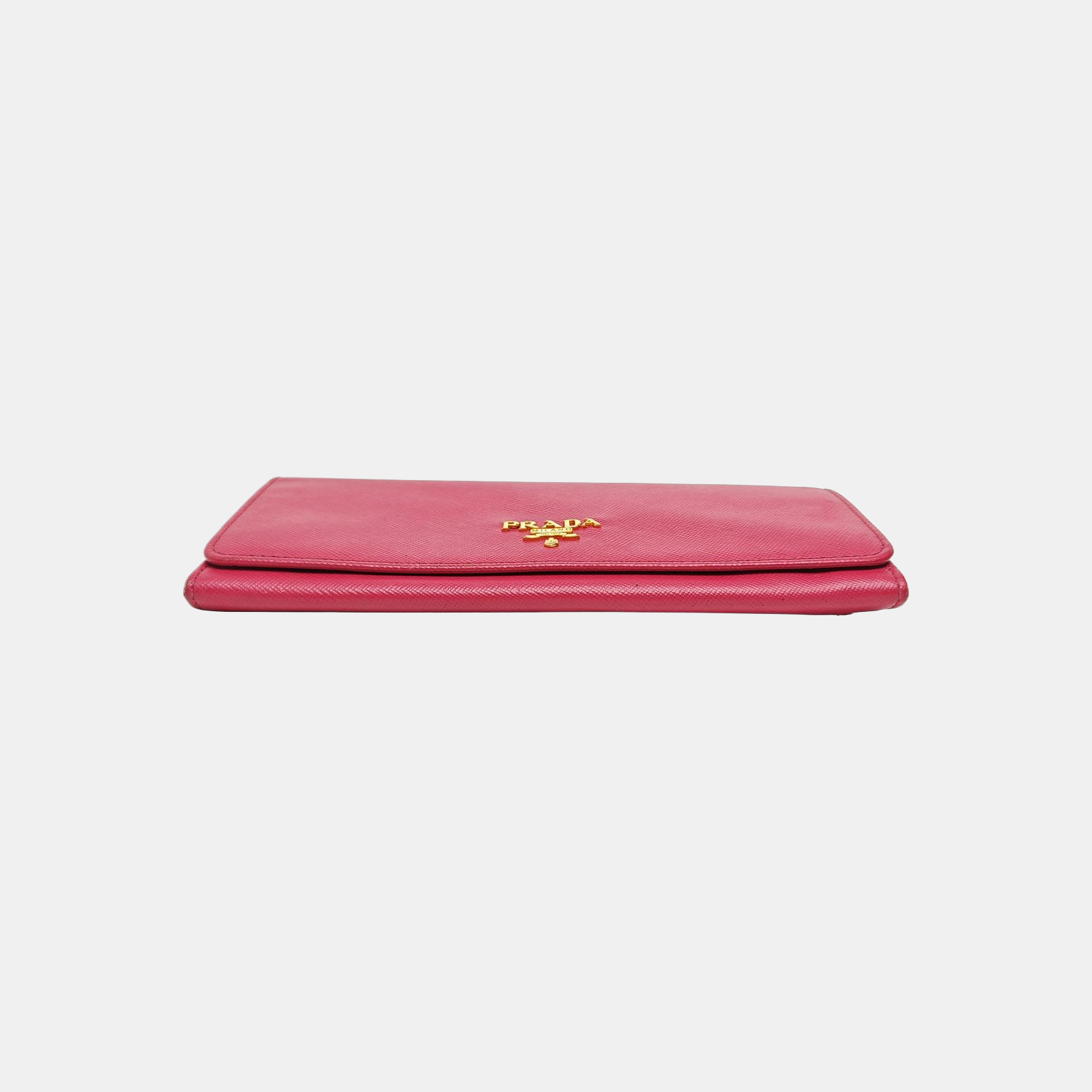 Fold Wallet Saffiano Calfskin Red Wallet