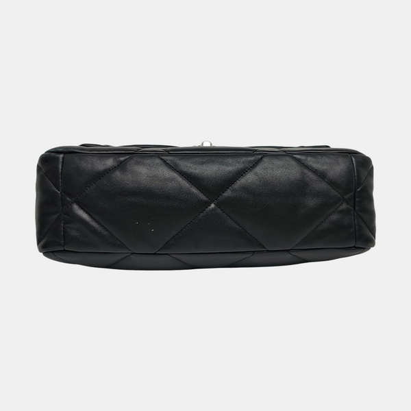 CHANEL 19 Large Quilted Lambskin Black