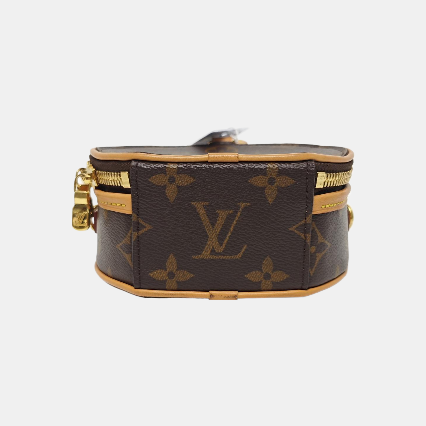 BOITE CHAPEAU Mini Monogram Coated Canvas Brown