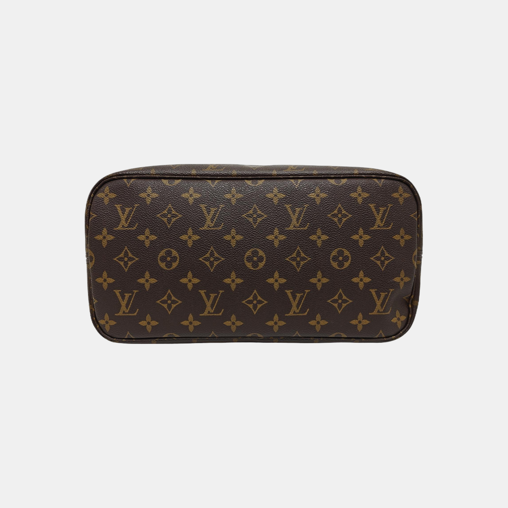 NEVERFULL MM Monogram Coated Canvas Brown