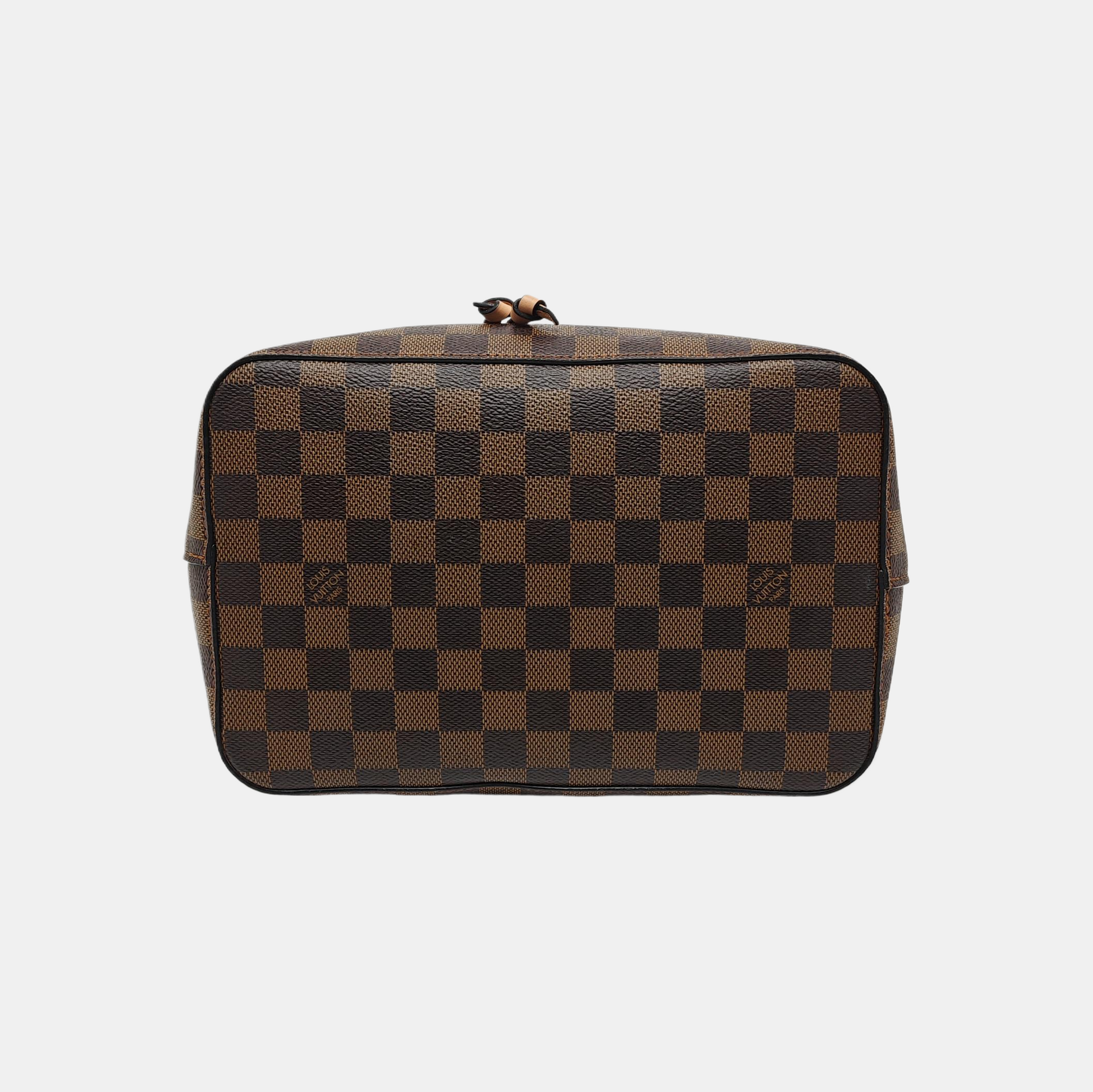 NÉONOÉ MM Damier Ebene Coated Canvas Brown