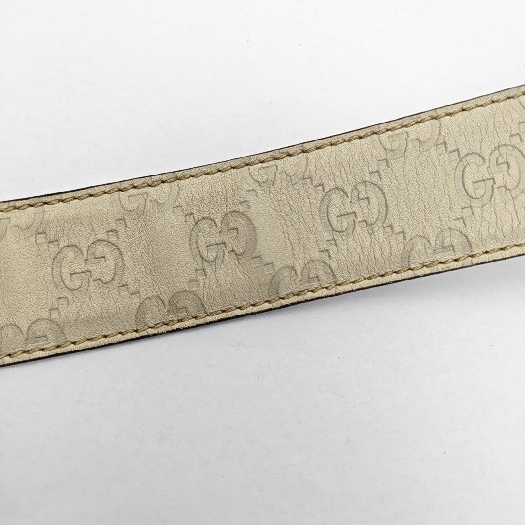 Leather Belt White