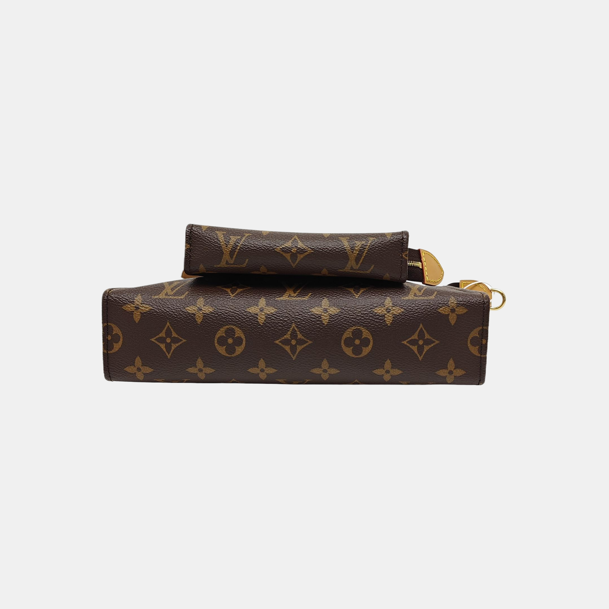 TOILET POCKET 26 Monogram Coated Canvas Brown