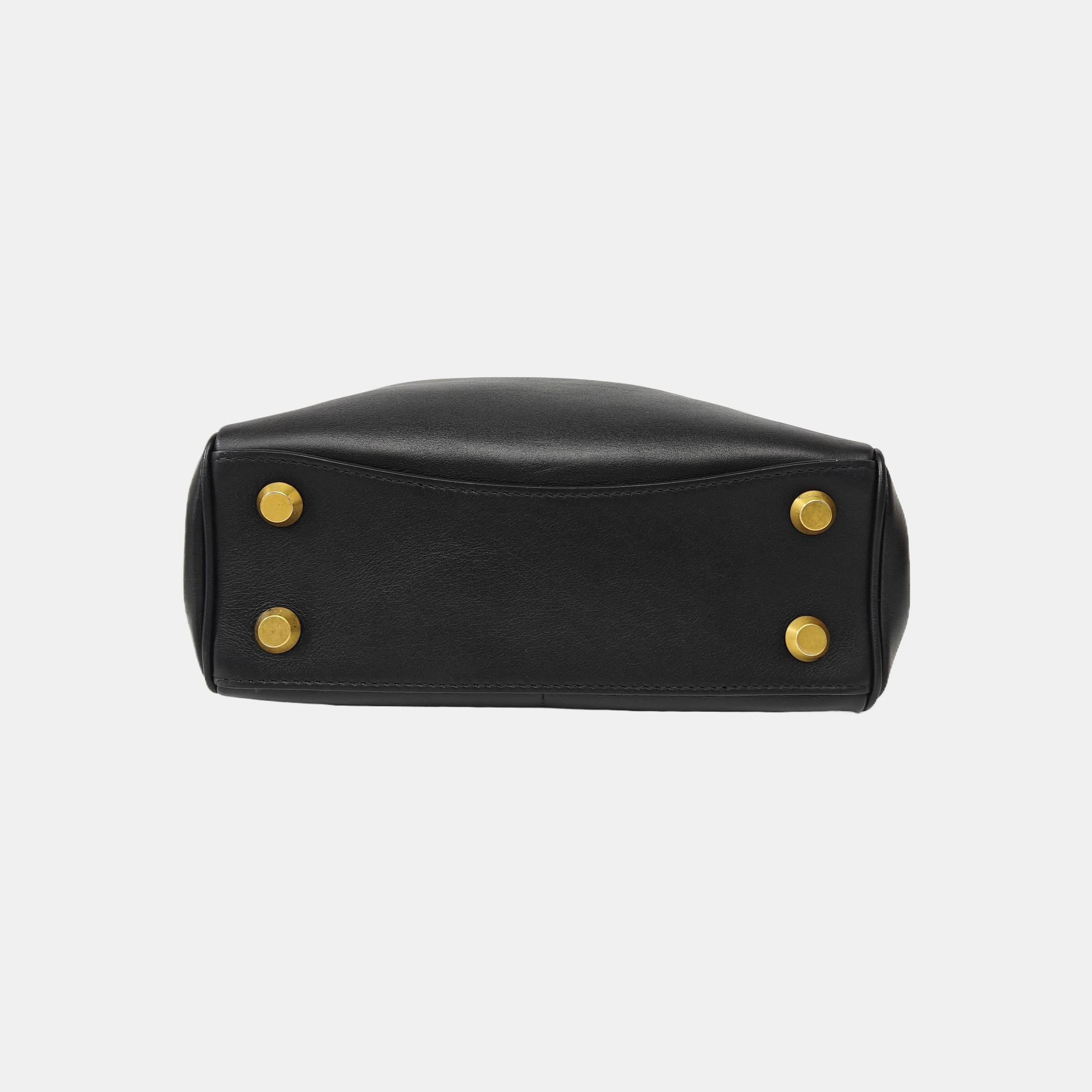 Calfskin Shoulder Bag Mini Black