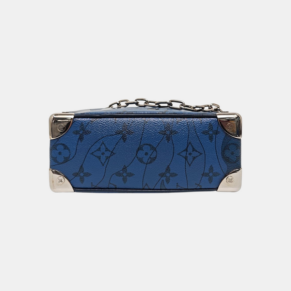 SOFT TRUNK Mini Monogram Coated Canvas Blue