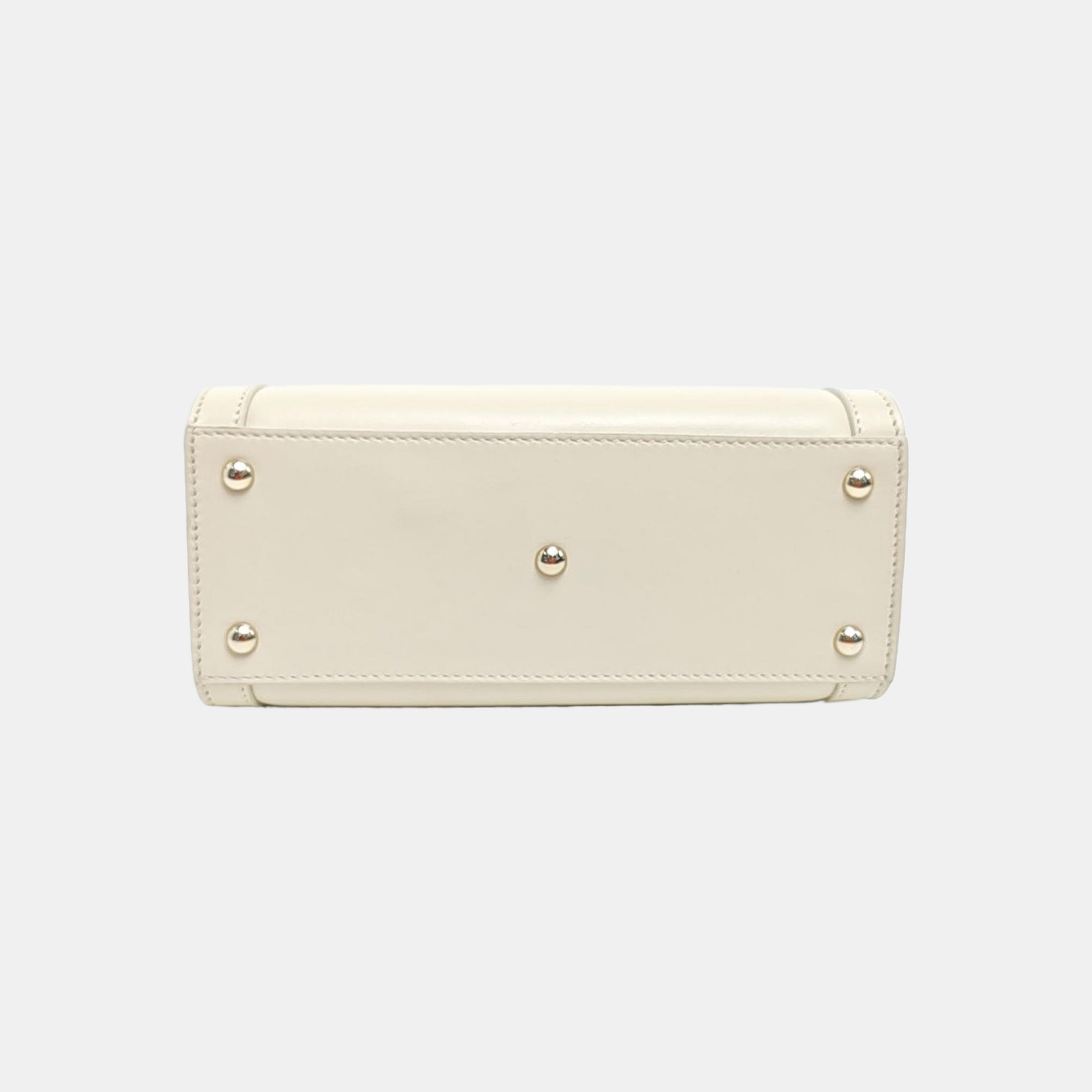 Diana Mini Calfskin White