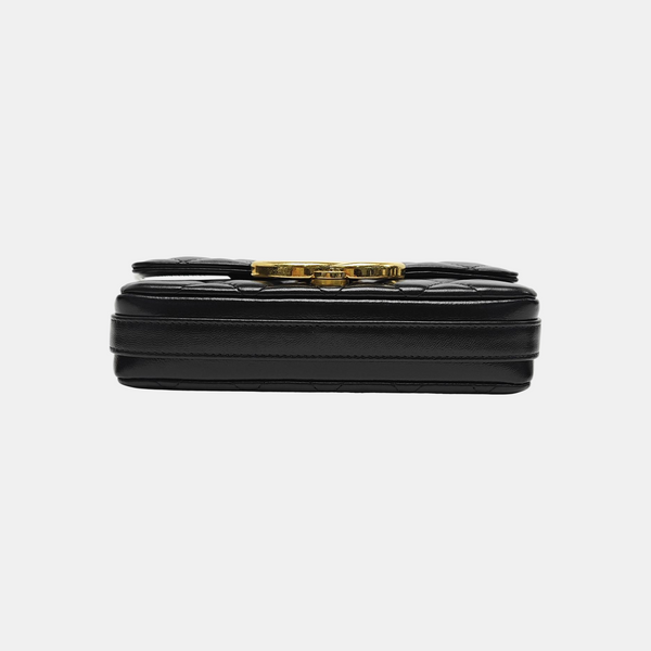 Quilted Lambskin Shoulder Bag Mini Black