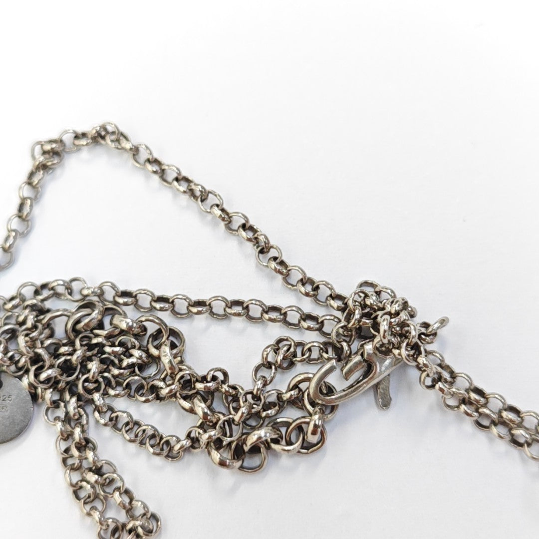 Interlocking G 925 Sterling Silver Necklace