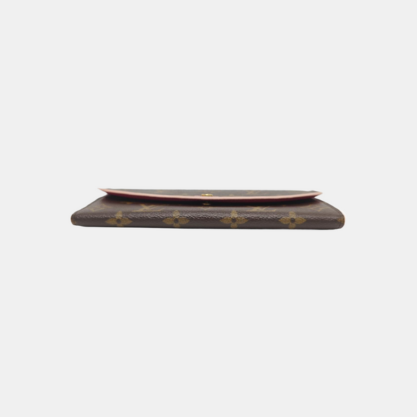 EMILIE Monogram Coated Canvas Brown Wallet