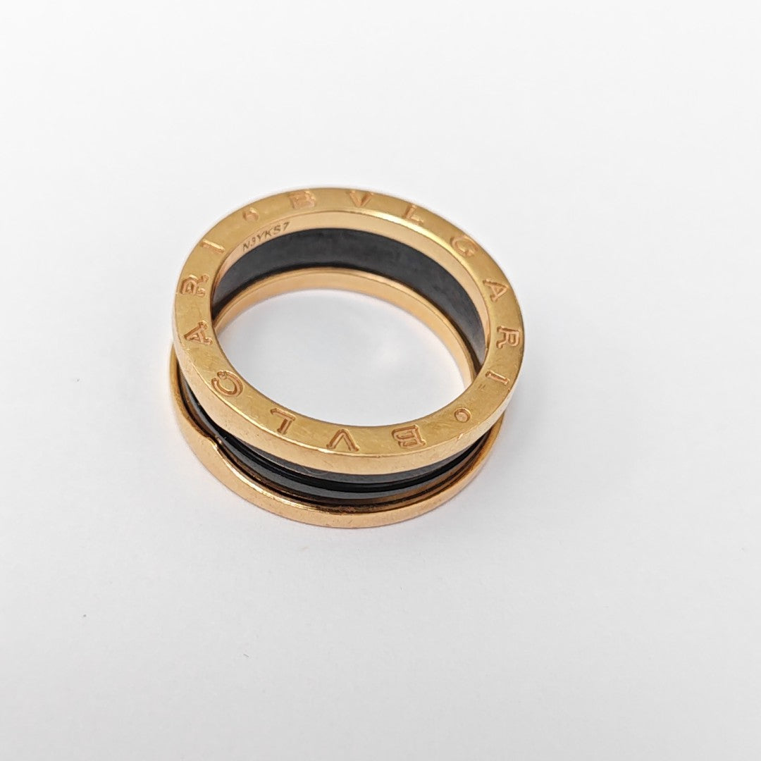 B.ZERO1 18k Rose Gold Ring EU 58