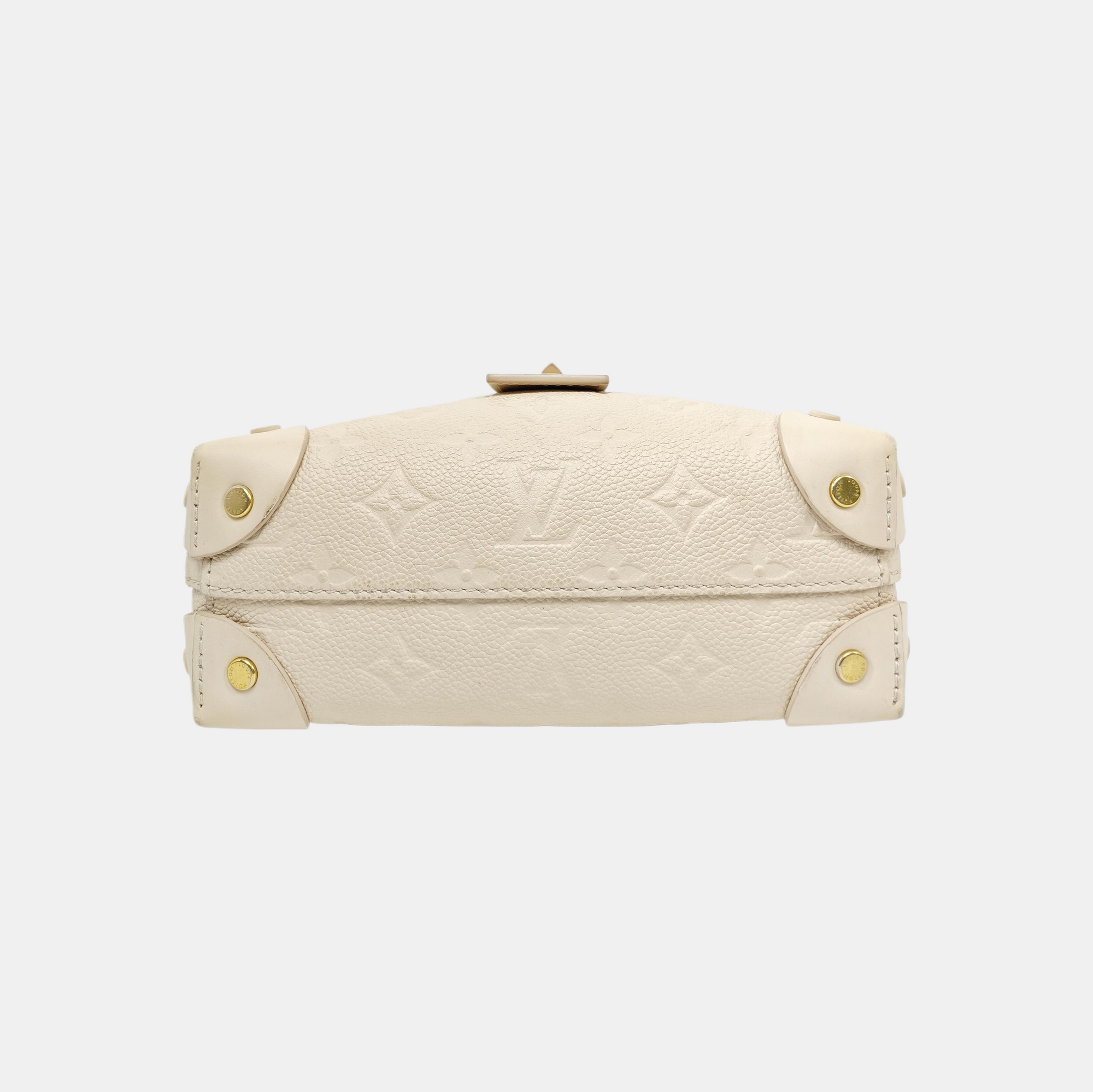PETITE MALLE Monogram Calfskin Beige