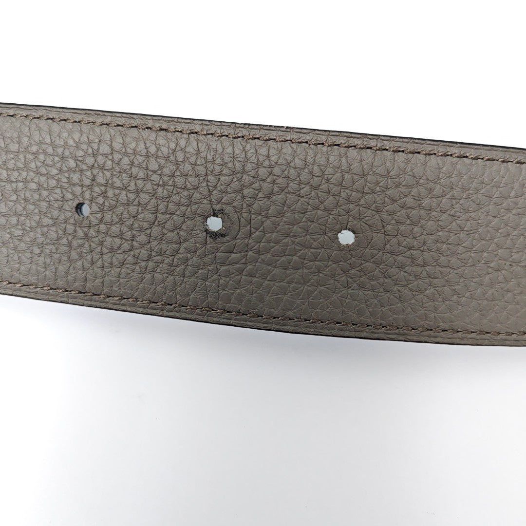 Leather Belt Gray