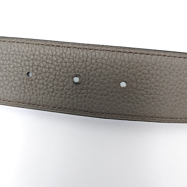 Leather Belt Gray