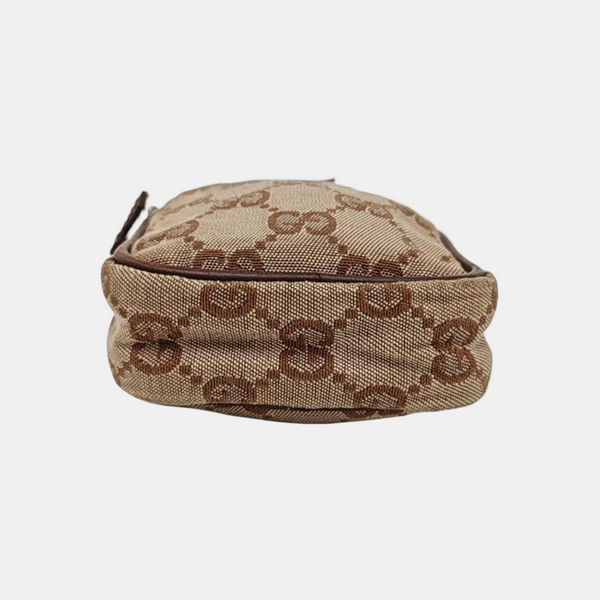 Monogram Canvas Clutch Beige