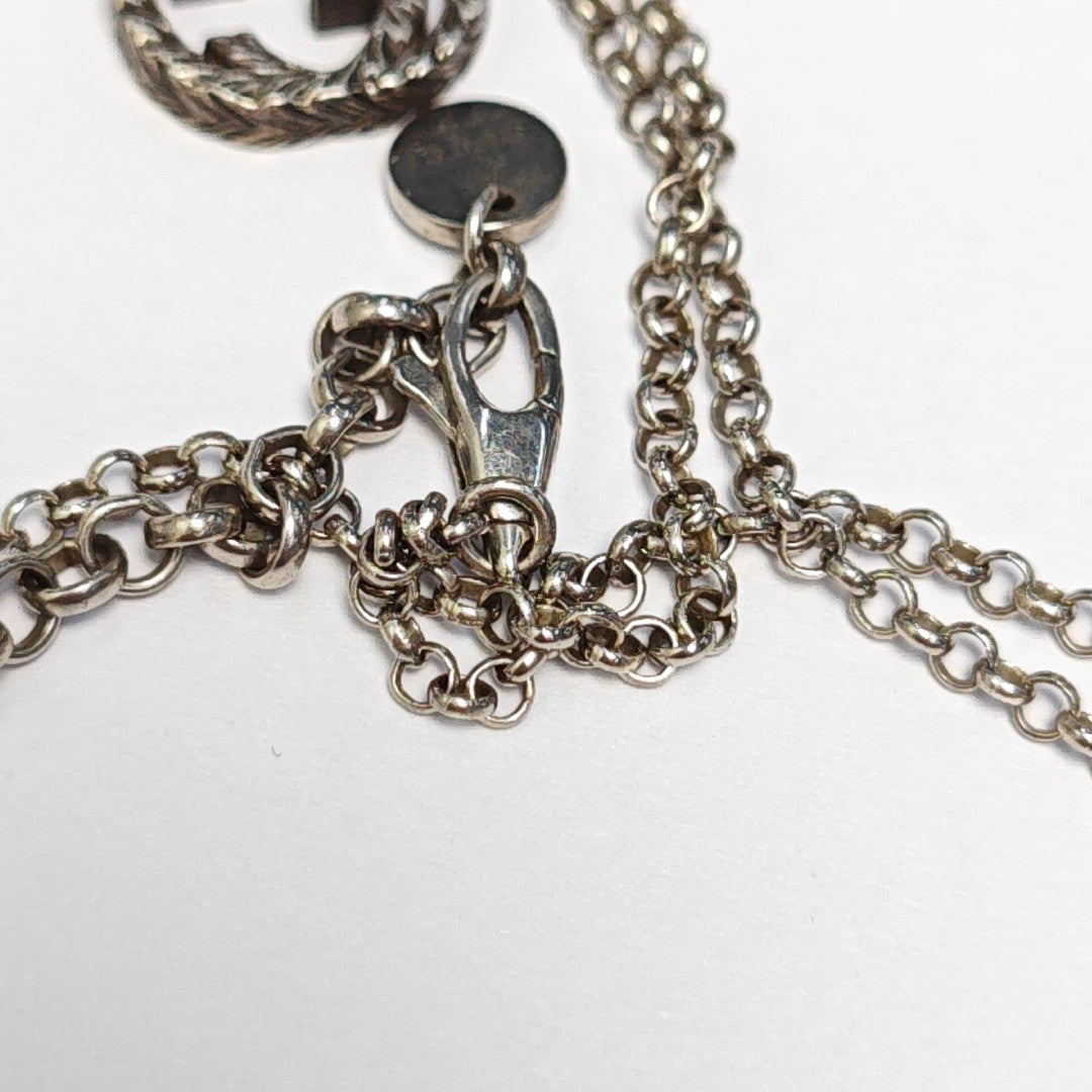 Interlocking G 925 Sterling Silver Necklace