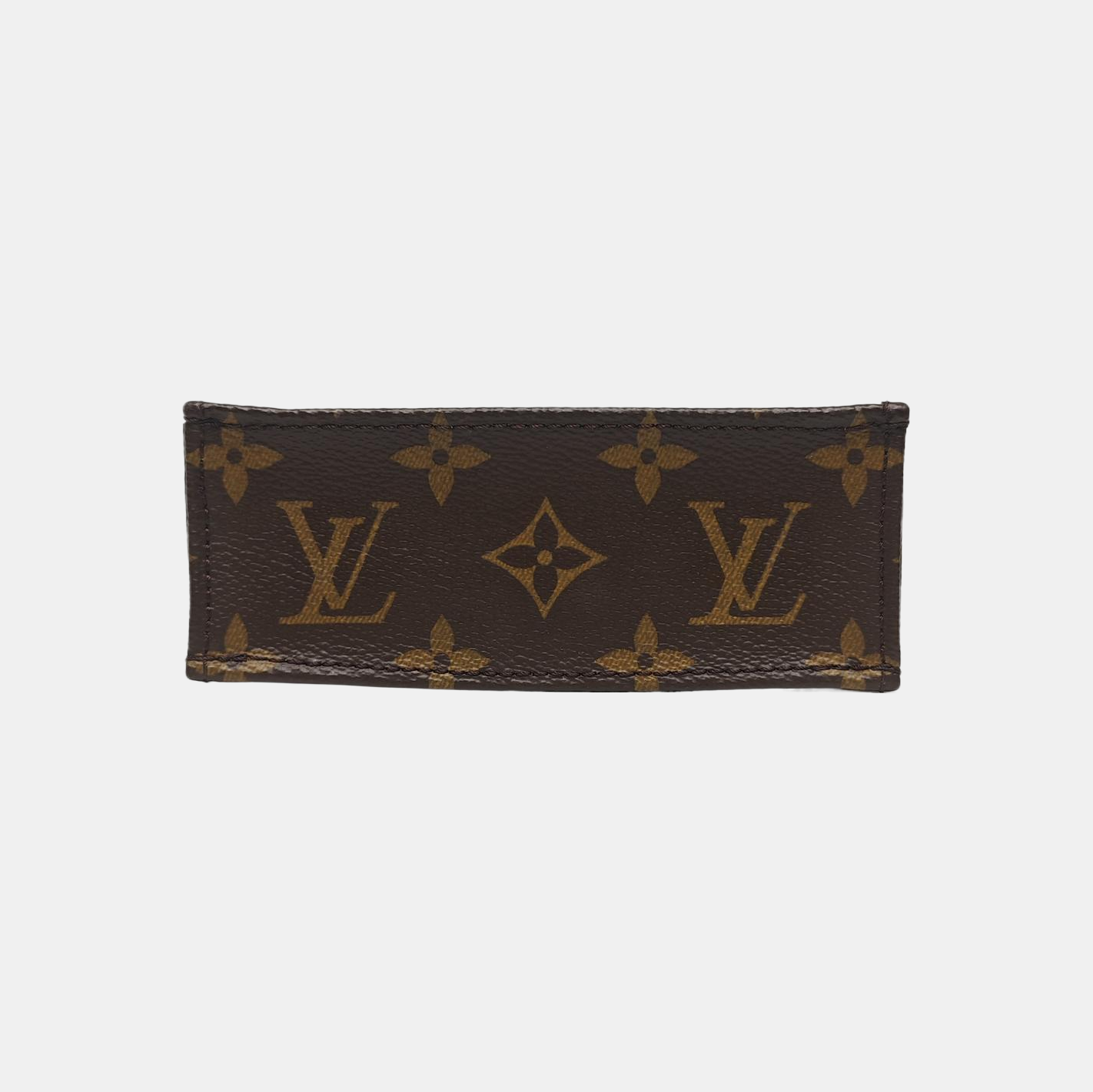 SAC PLAT Mini Monogram Coated Canvas Brown