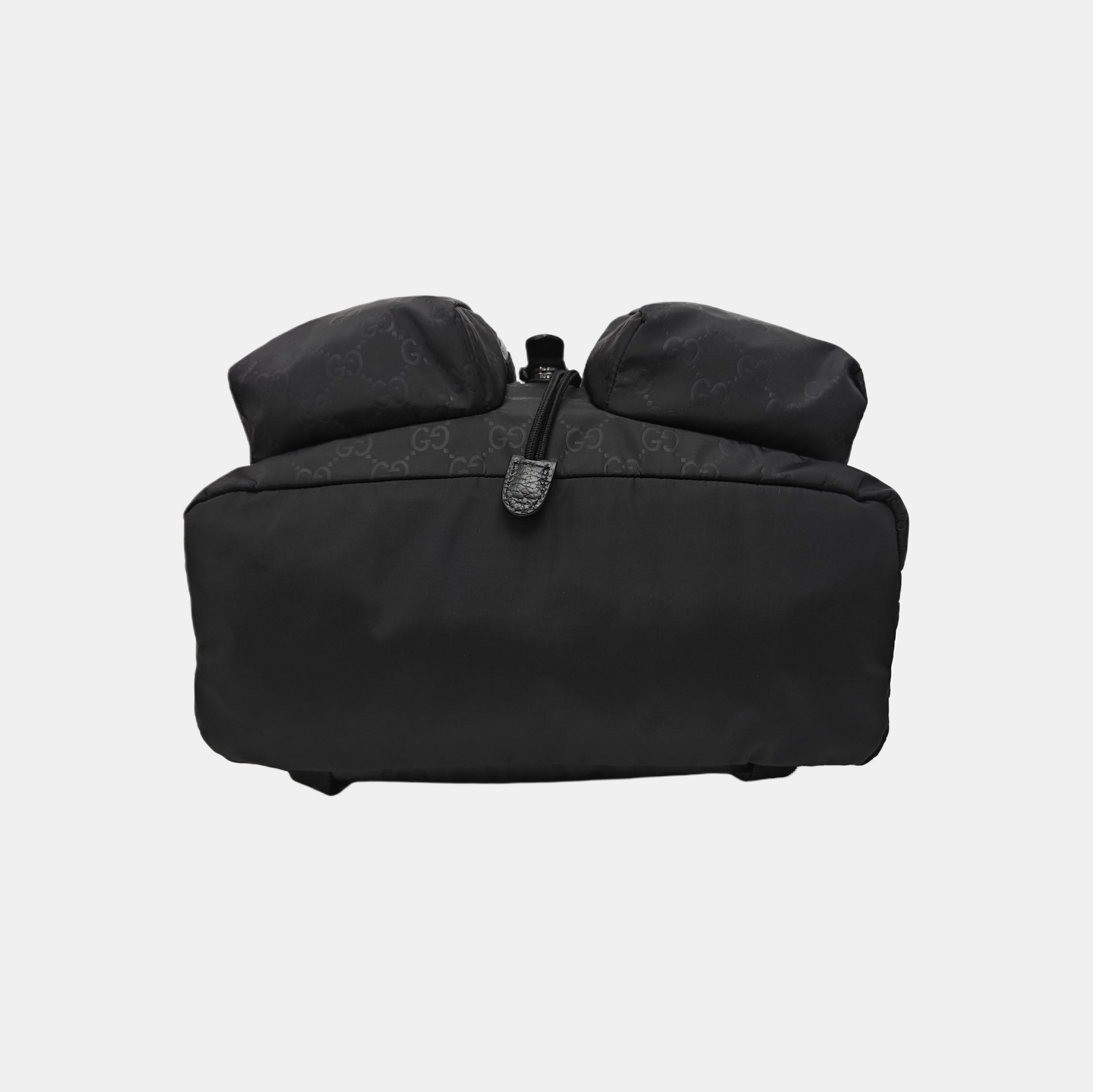 Monogram Nylon Backpack Black