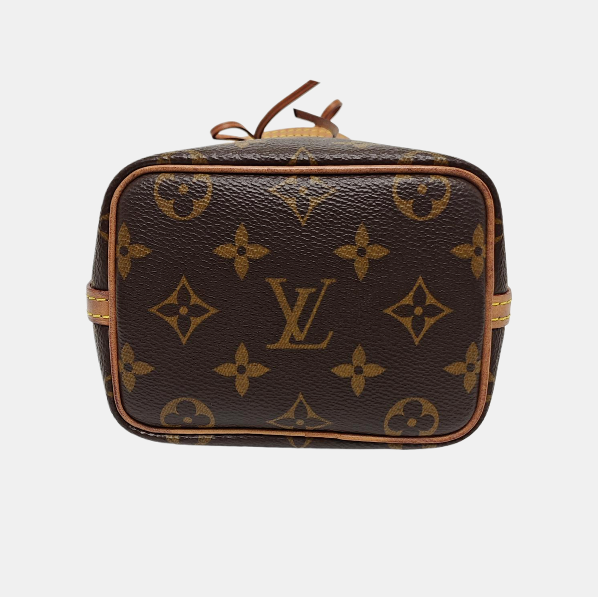 Authenticated pre-owned  NÉONOÉ Nano Monogram Coated Canvas Brown - Bucket Bag at Looply