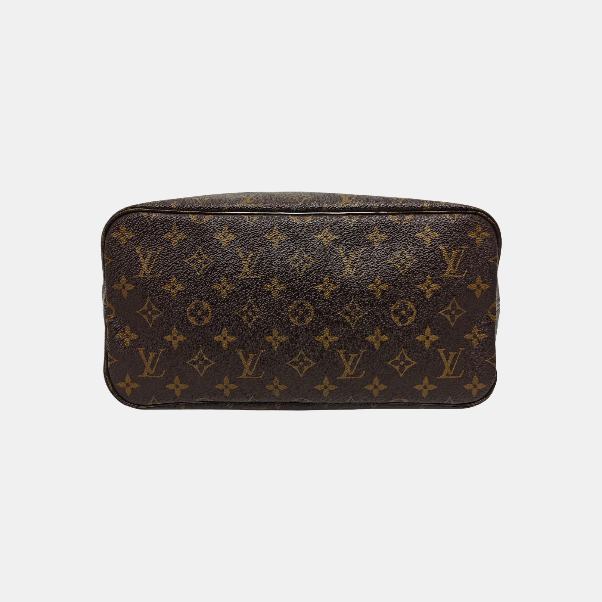 NEVERFULL MM Monogram Coated Canvas Brown
