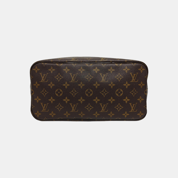 NEVERFULL MM Monogram Coated Canvas Brown
