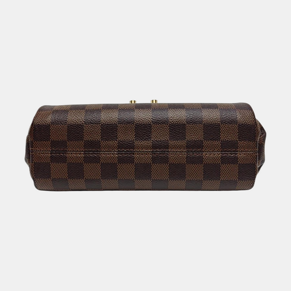 CROISETTE Damier Ebene Coated Canvas Brown