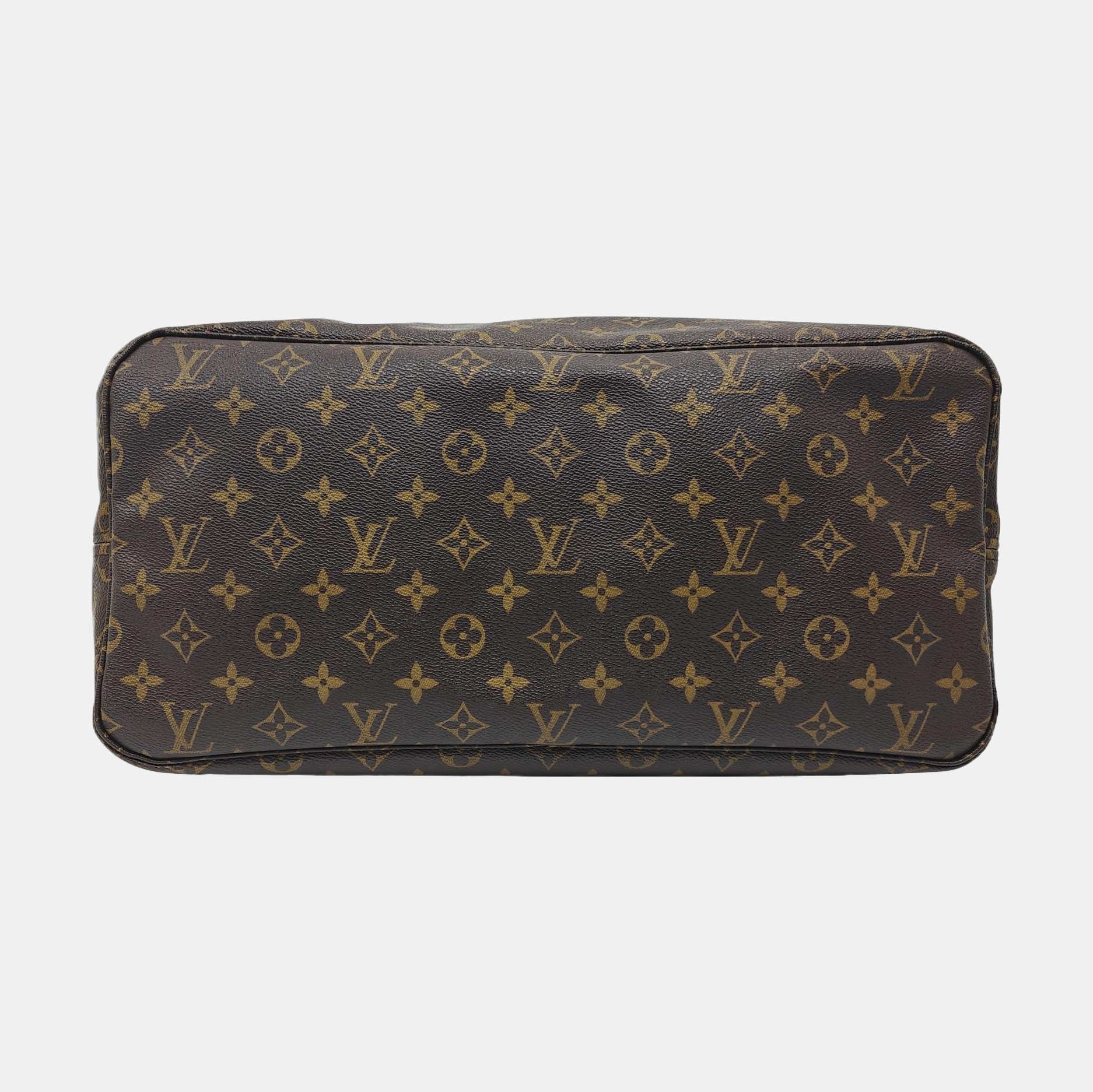 NEVERFULL GM Monogram Coated Canvas Brown