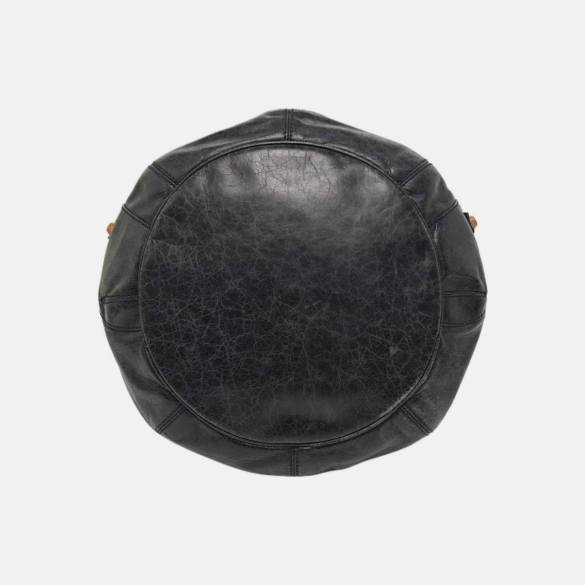 Pompon Bag Calfskin Green