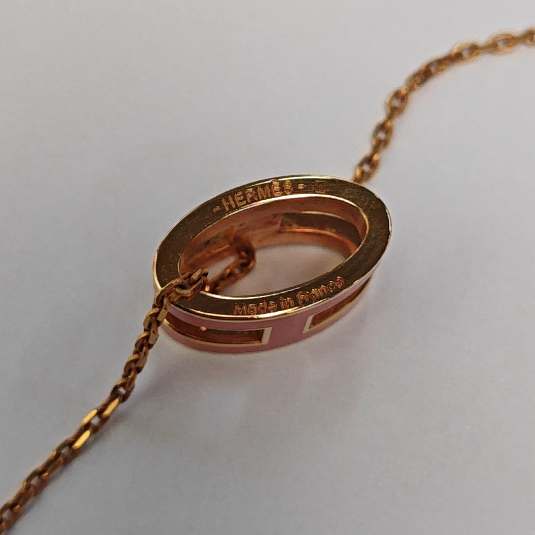 Pop H Metal Rose Gold Necklace