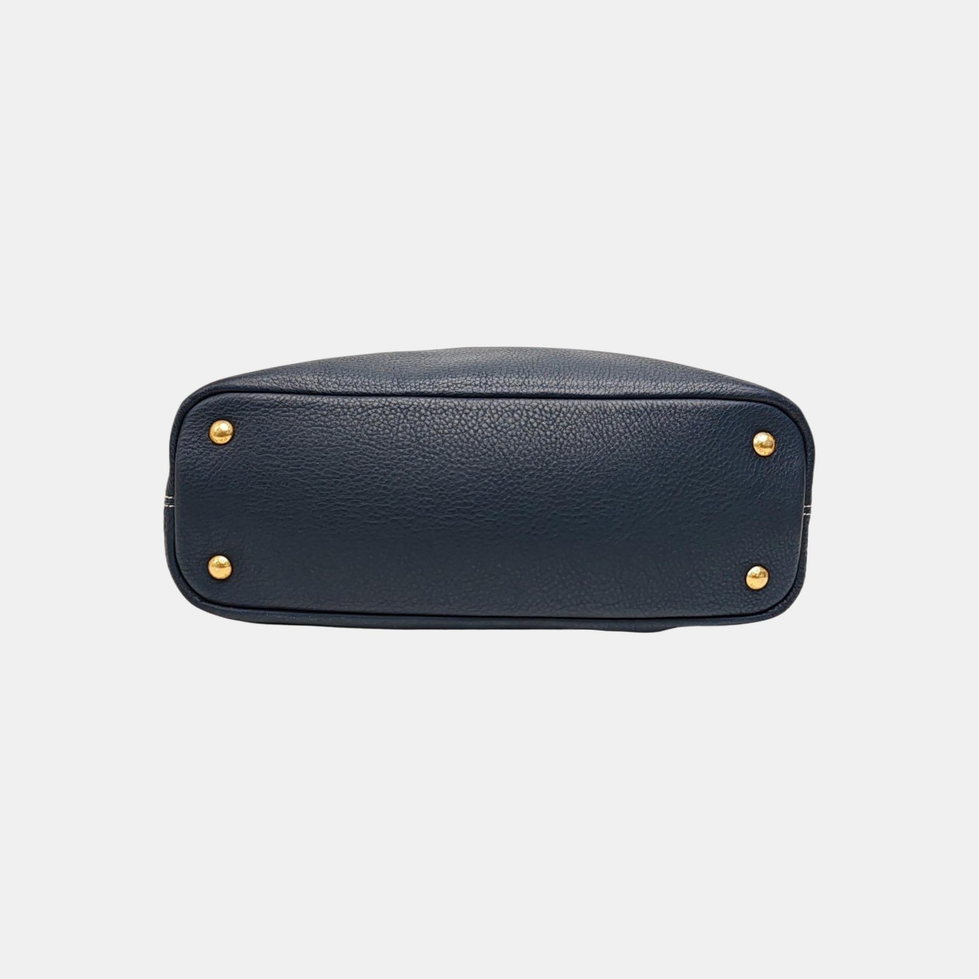 Calfskin Tote Bag Blue