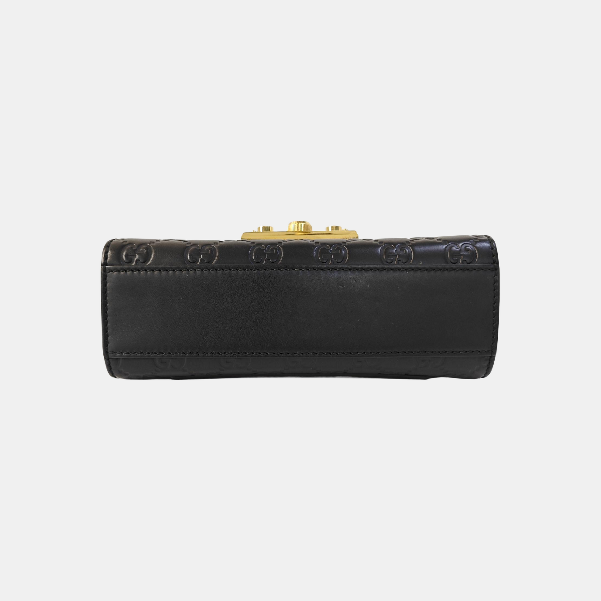 Padlock Small Monogram Calfskin Black