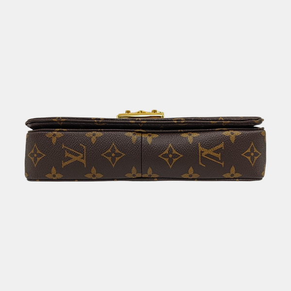 MARCEAU Monogram Coated Canvas Brown