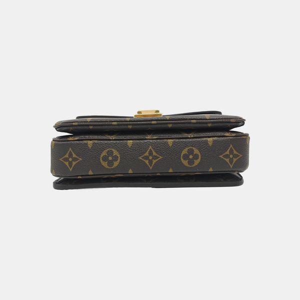 MÉTIS EAST WEST Monogram Coated Canvas Brown