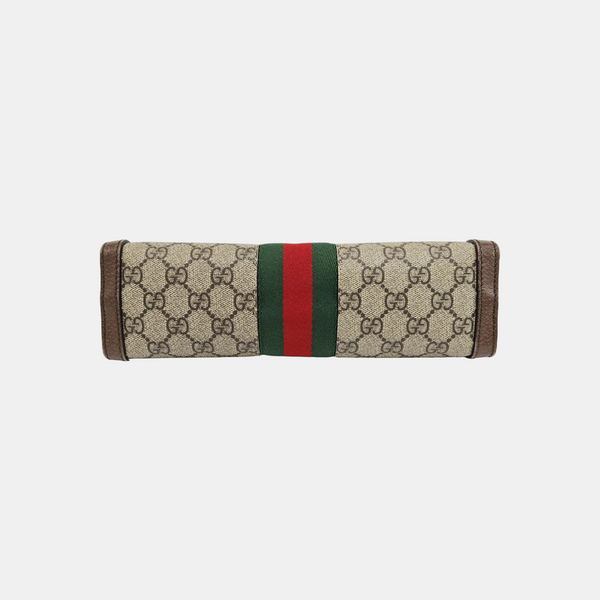 Ophidia Medium Monogram Coated Canvas Beige
