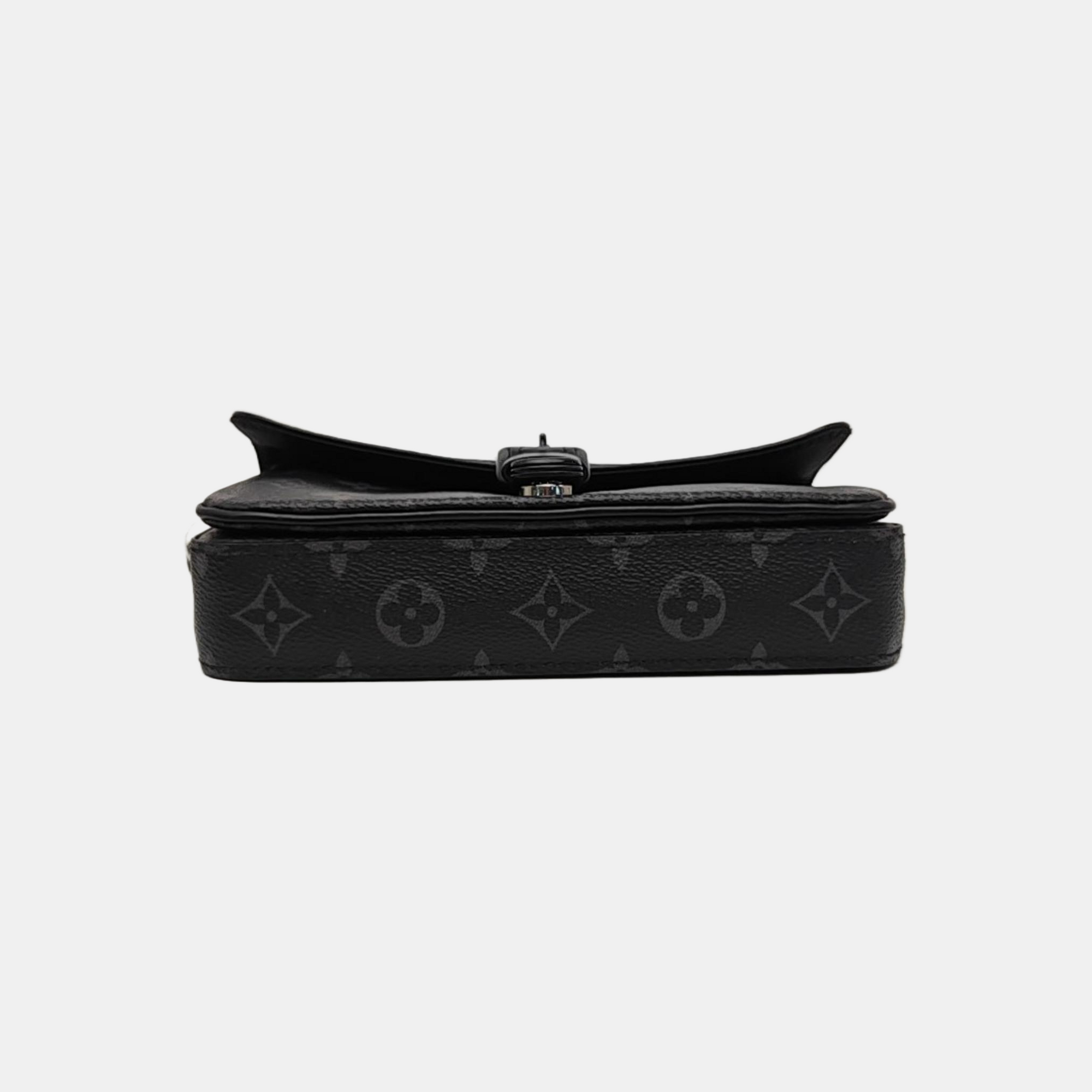 MONTSOURIS Mini Monogram Coated Canvas Black