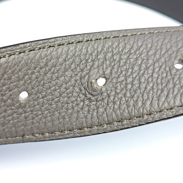 Leather Belt Gray