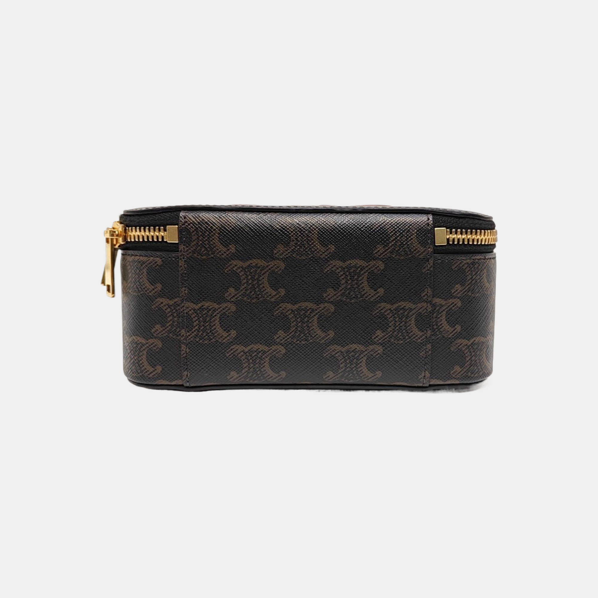 TRIOMPHE Small Quilted Coated Canvas Black