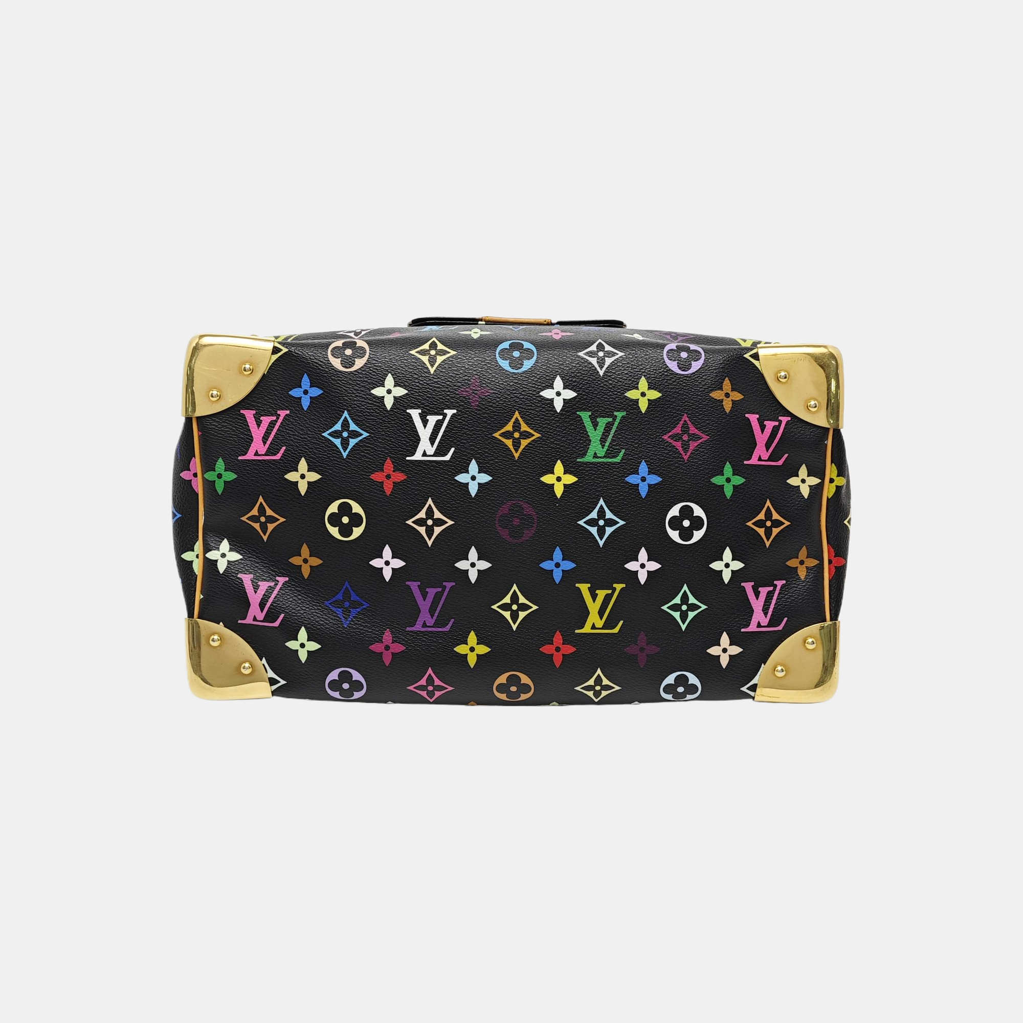 LV × TM SPEEDY 30 Monogram Coated Canvas Black