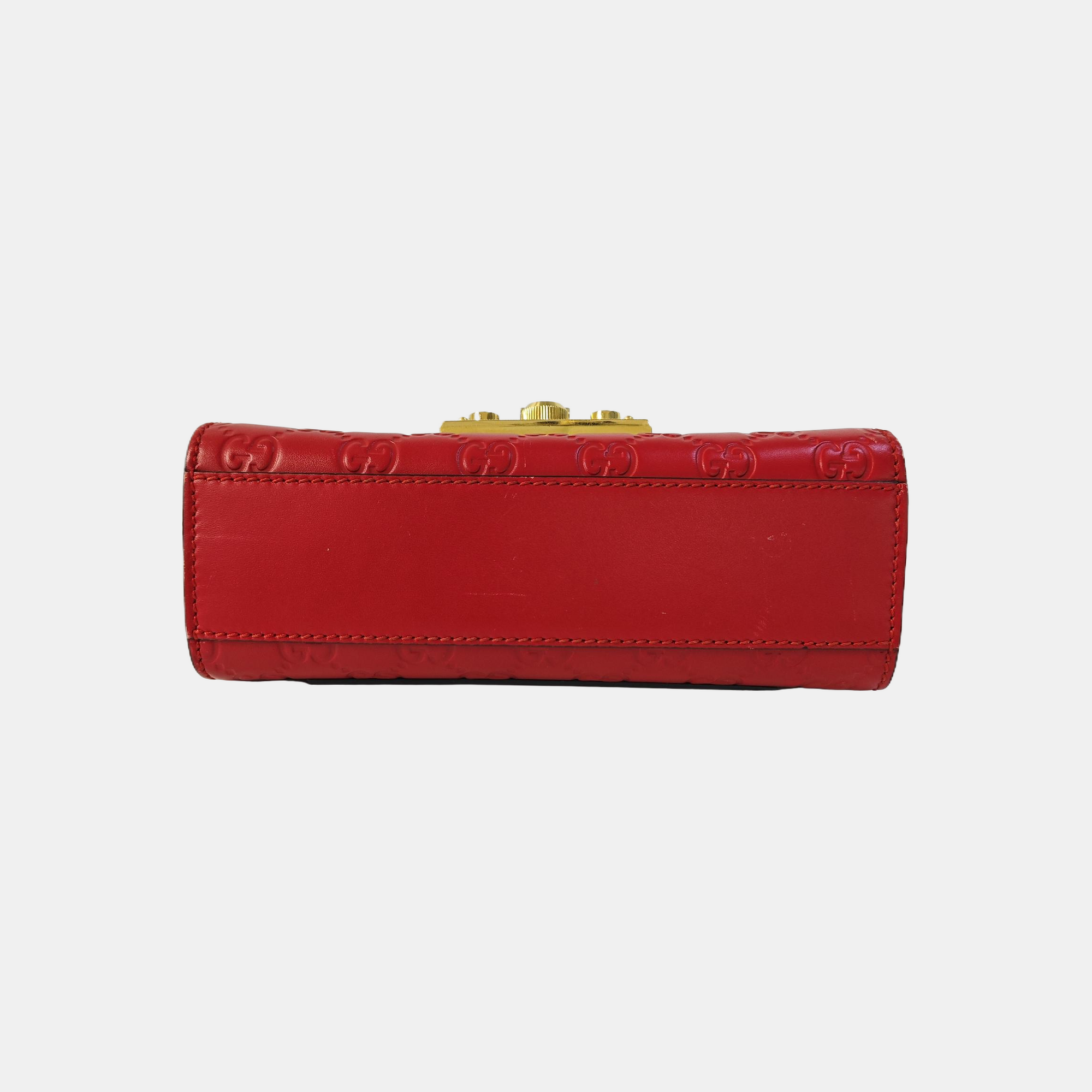 Padlock Small Monogram Calfskin Red