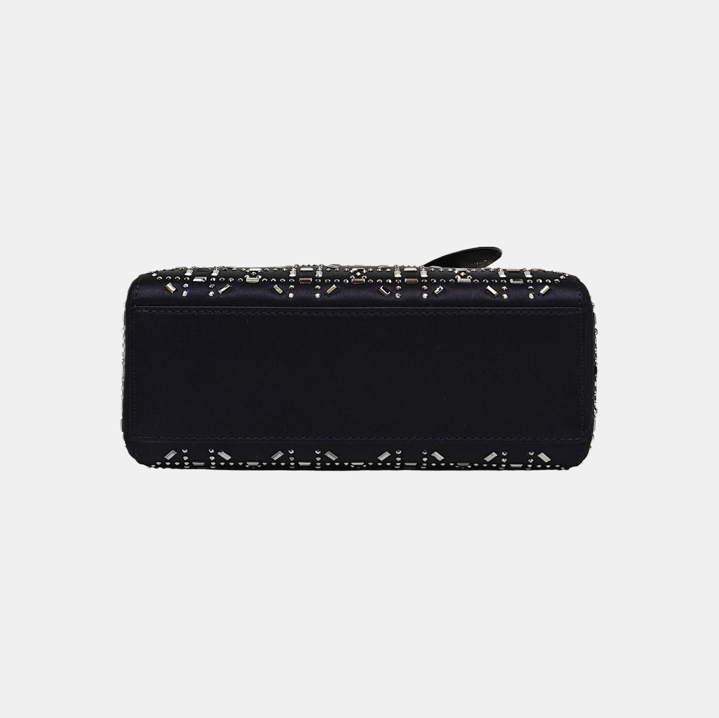 Lady Dior Mini Silk Satin Blue